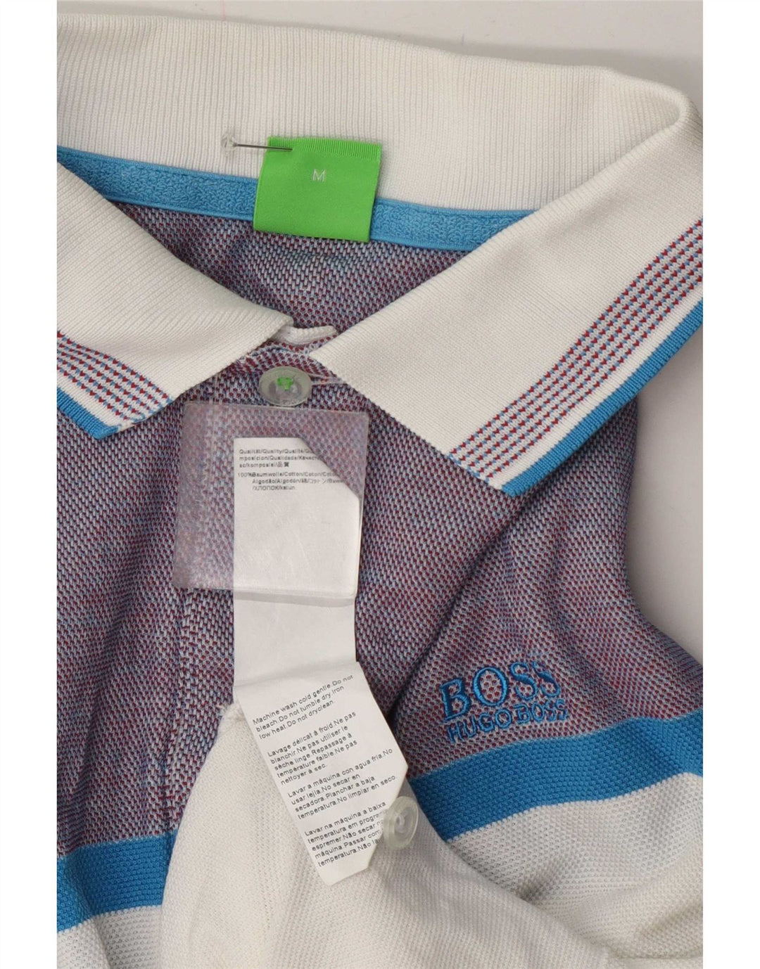 Hugo Boss Polo en coton color block blanc moyen |