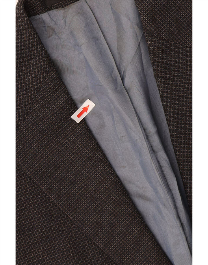 Marks & Spencer Veste blazer courte pour homme UK 40 Bleu marine moyen à carreaux