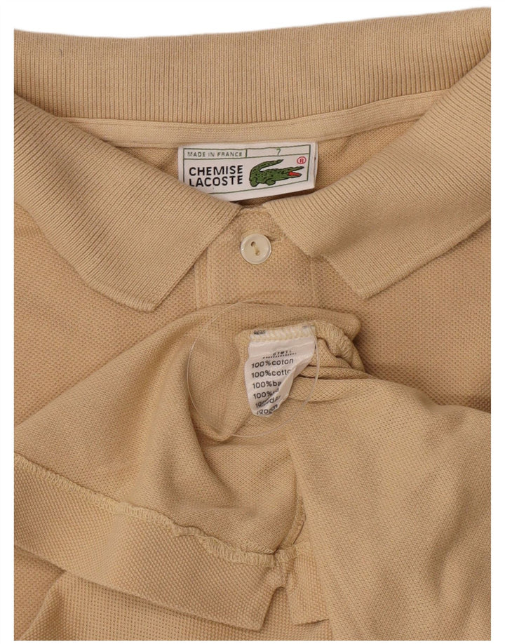 Lacoste Polo Homme Taille 7 2XL Coton Beige