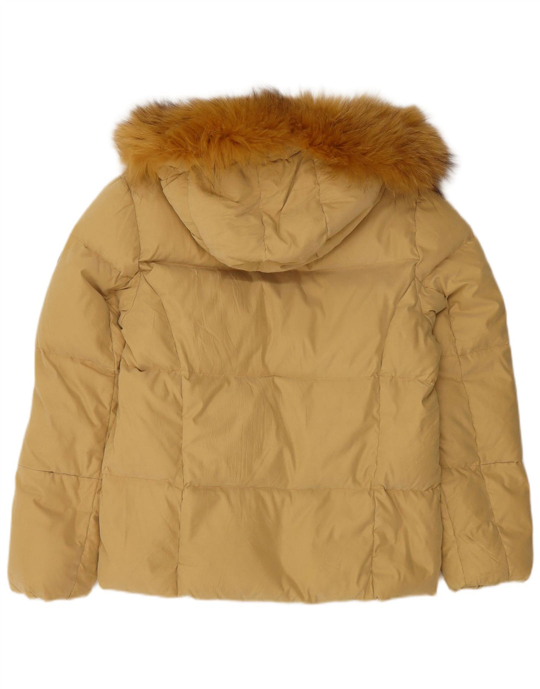 Chateu Beau Cadre Veste matelassée à capuche Femme IT 44 Jaune Moyen Polyester