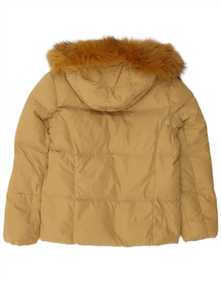 Chateu Beau Cadre Veste matelassée à capuche Femme IT 44 Jaune Moyen Polyester