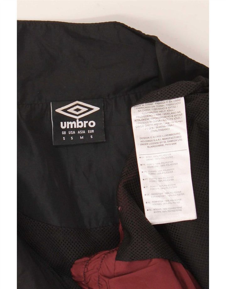 Umbro Veste de Survêtement Graphique Homme Petit Bordeaux Colorblock Polyester