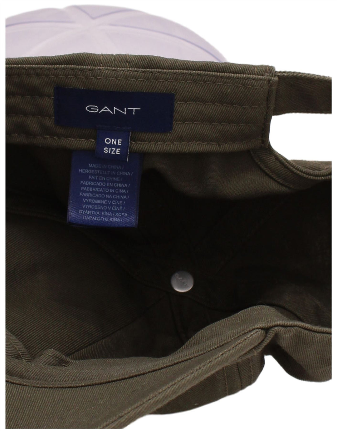 Gant Casquette de Baseball Homme Taille Unique Kaki Coton