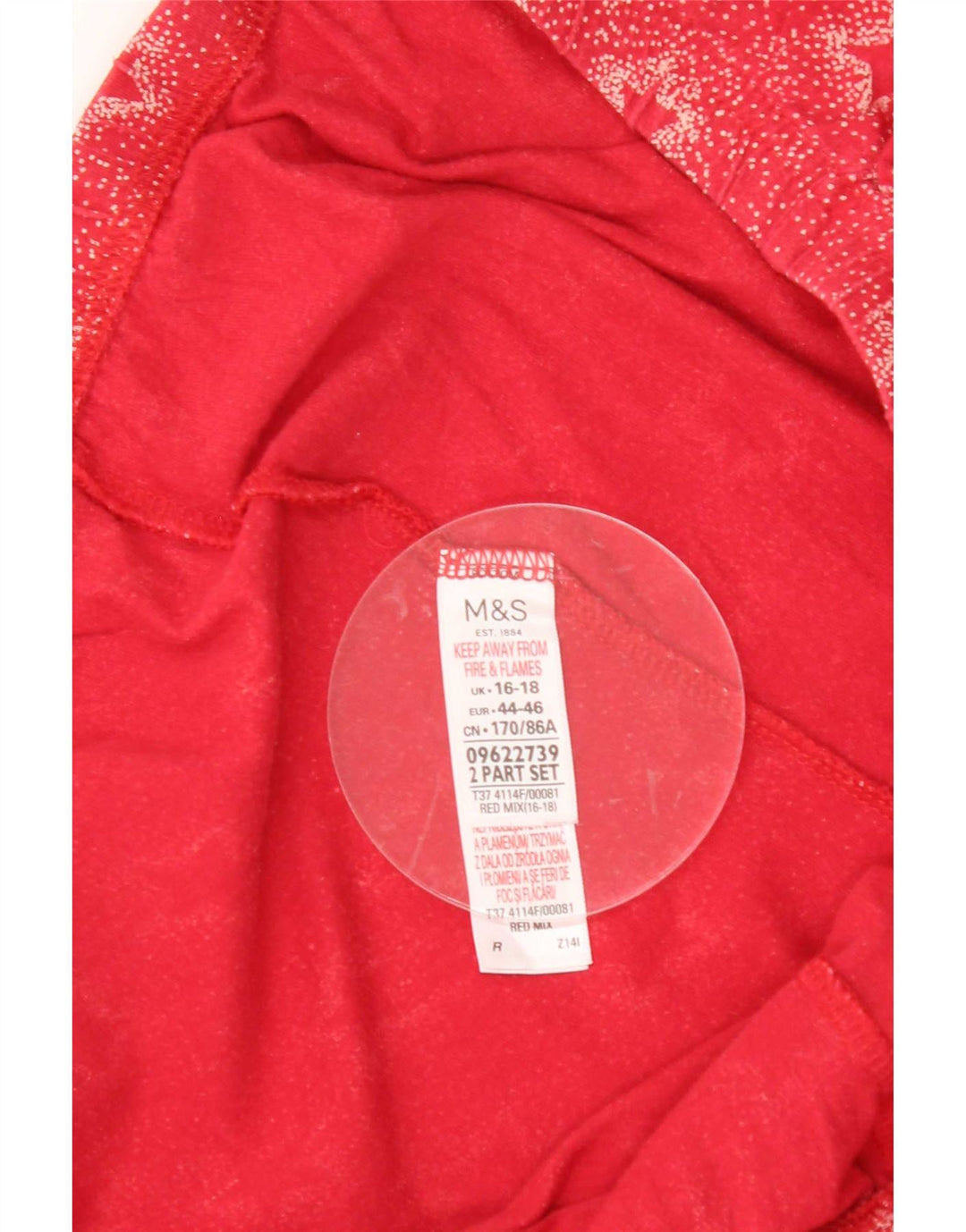 Marks & Spencer Pantalon décontracté à motif abstrait pour femme UK 16/18 Large W36