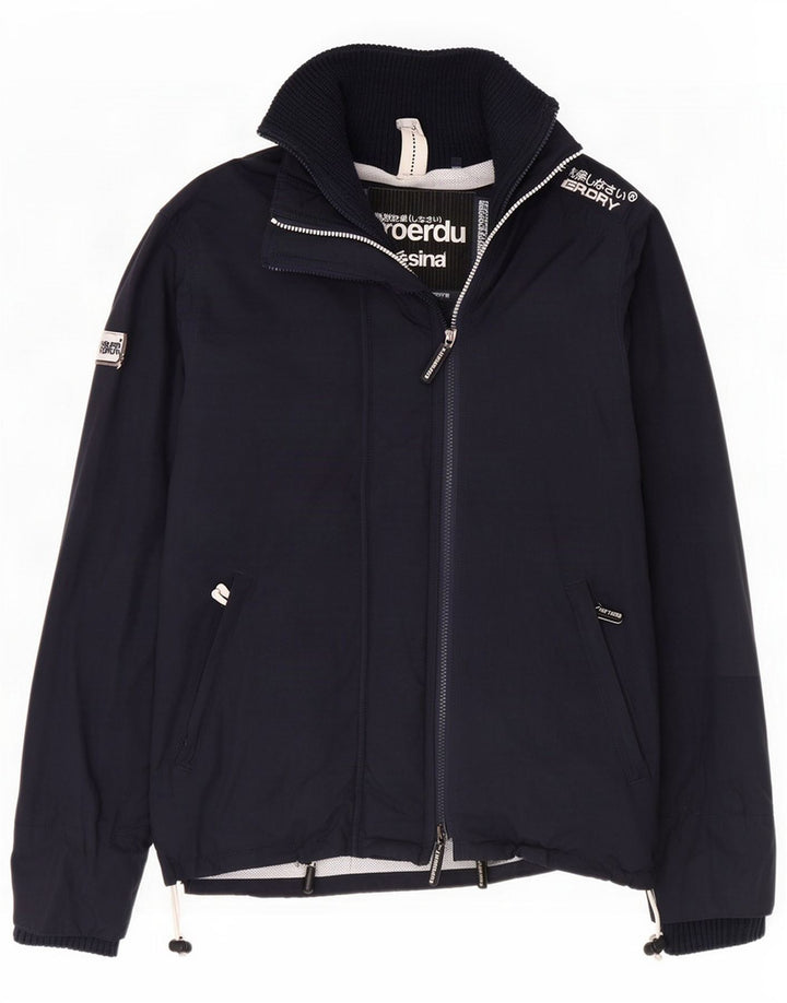 Superdry Veste de pluie Windcheater pour homme UK 38 Bleu marine moyen Colourblock