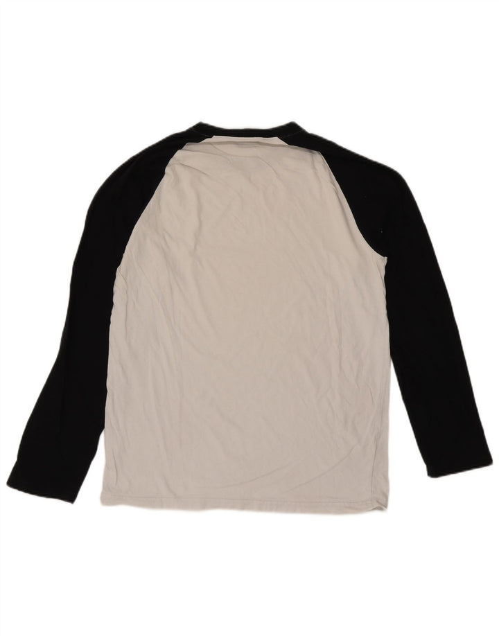 Dickies Haut à manches longues pour homme en coton color block blanc Taille L