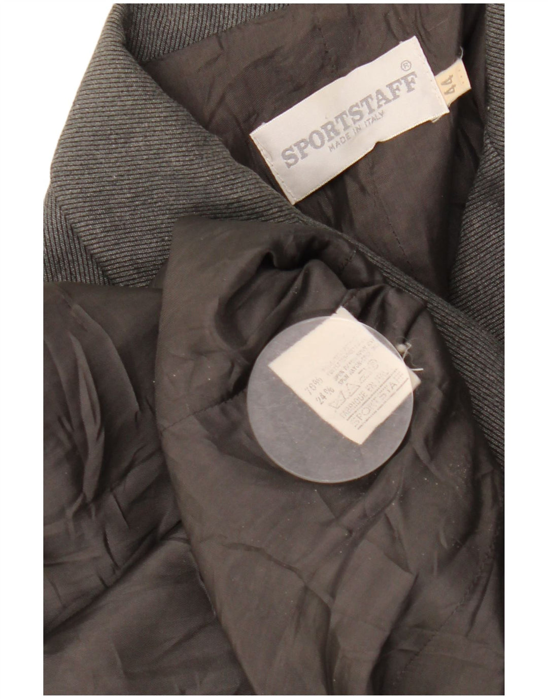 SPORTSTAFF Veste blazer longue à 4 boutons pour femme IT 44 Gris moyen