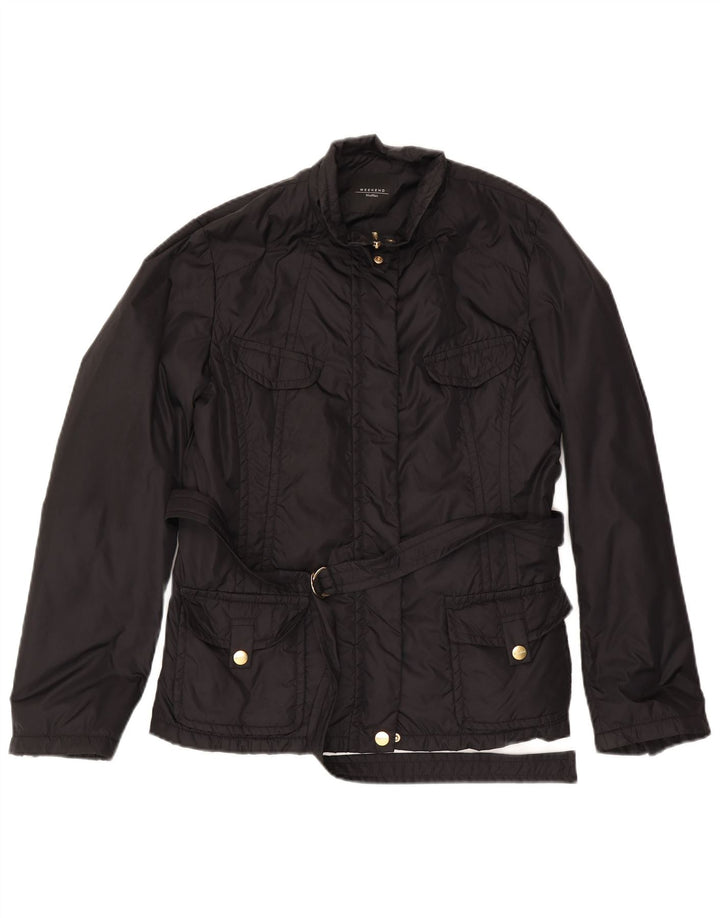 Max Mara Veste utilitaire week-end pour femme UK 18 XL Noir Polyamide