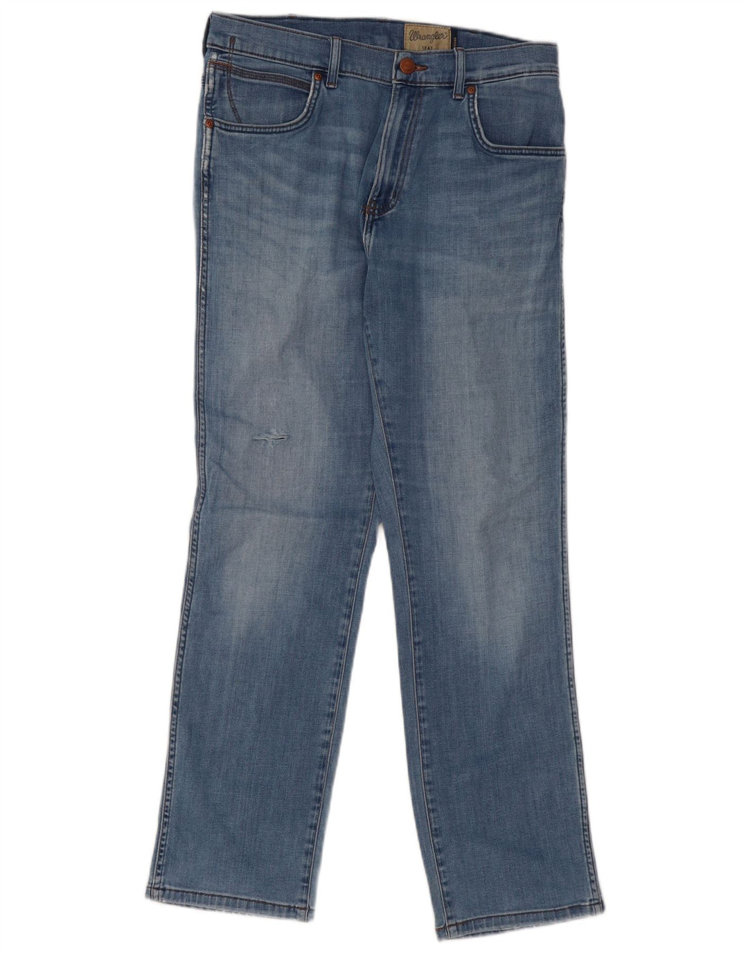 WRANGLER Jean Droit Texas Homme W32 L30 Bleu Coton