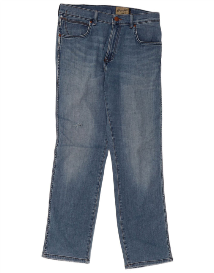 WRANGLER Jean Droit Texas Homme W32 L30 Bleu Coton