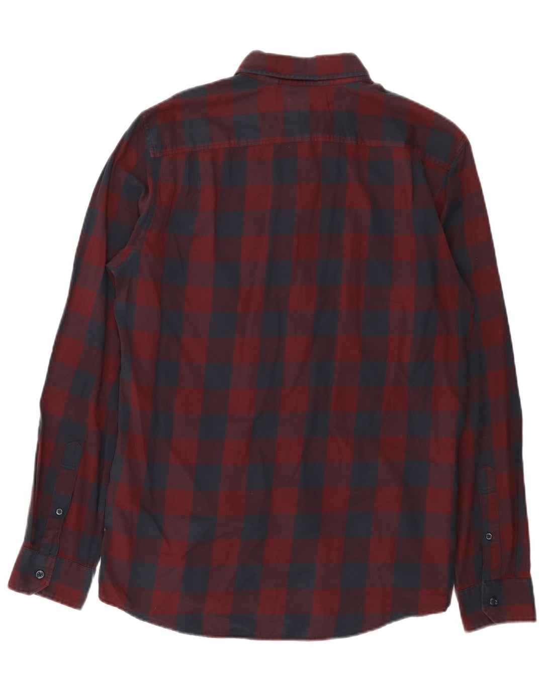 Jack Wills Chemise classique pour homme en coton vichy bordeaux moyen