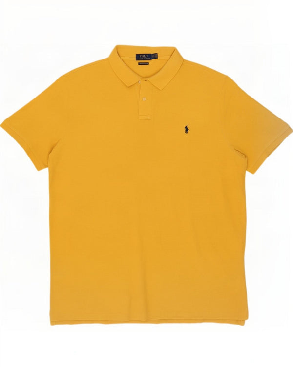 Polo Ralph Lauren Polo coupe slim personnalisé pour homme 2XL en coton jaune