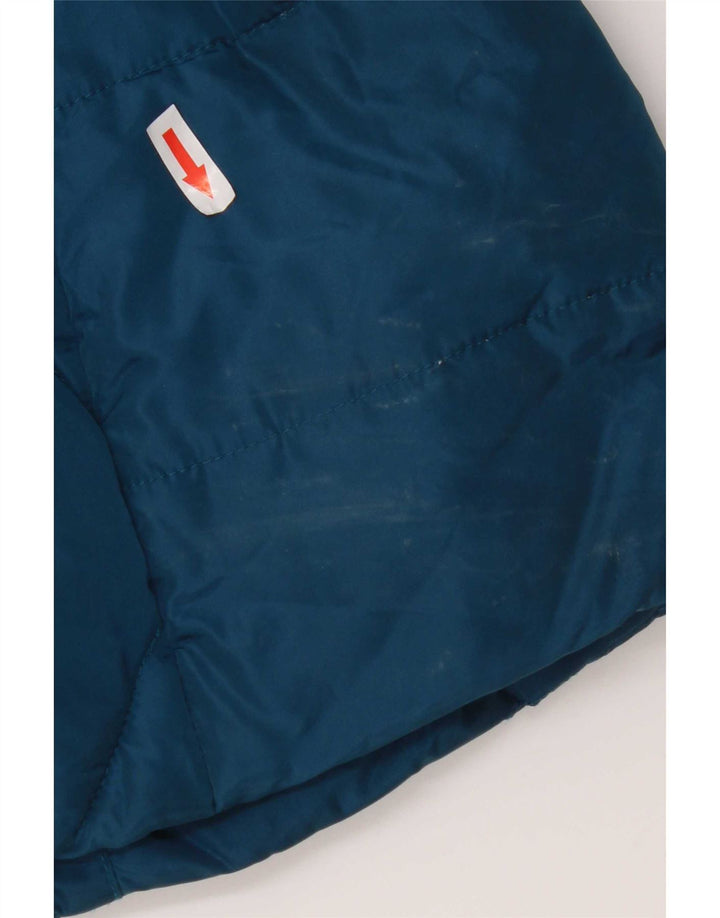 Marks & Spencer Veste matelassée matelassée pour femme UK 12 Bleu moyen Polyester
