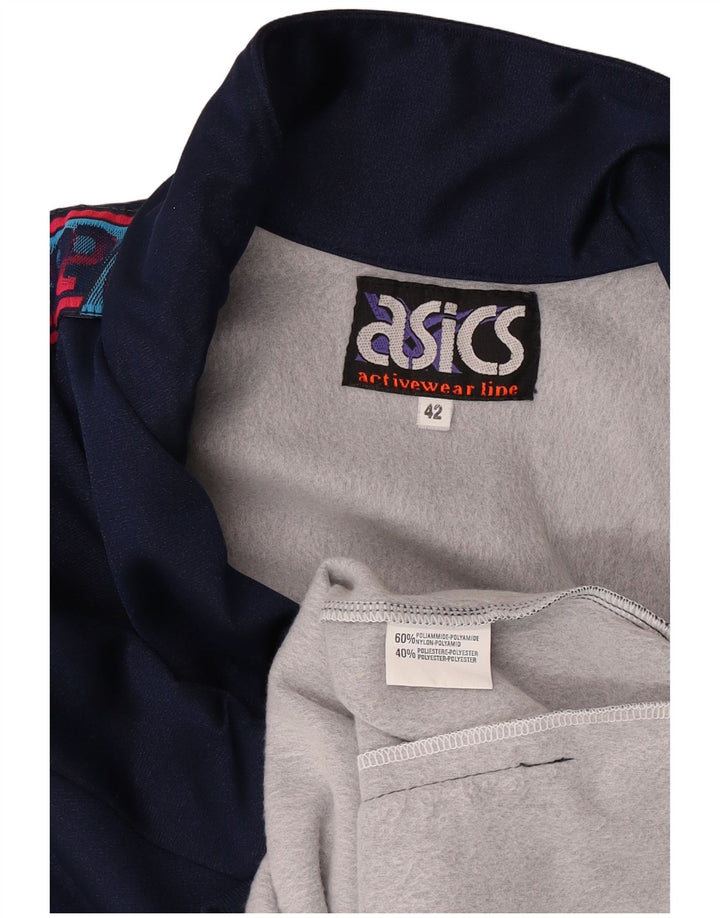 Asics Veste de Survêtement Graphique Femme IT 42 Bleu Marine Moyen Polyamide