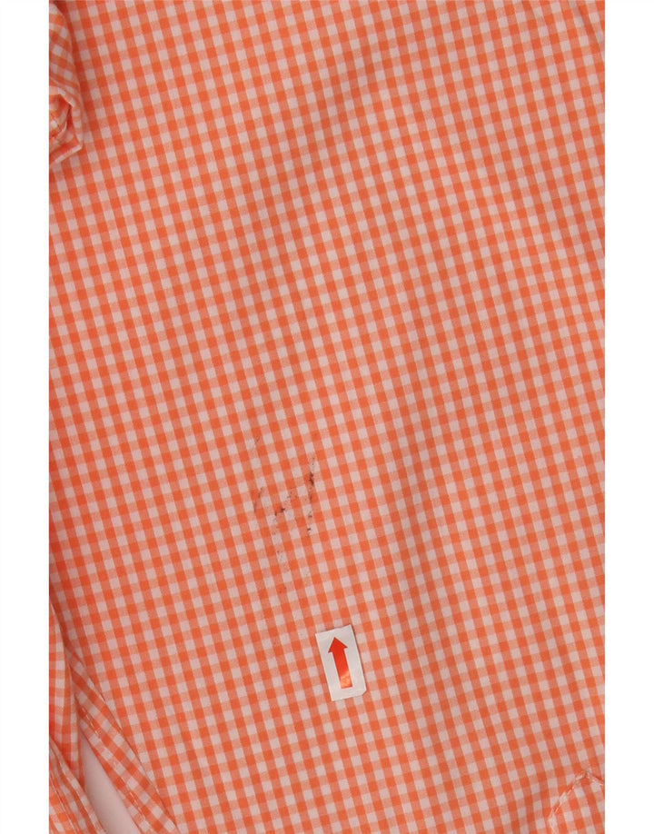 Izod Chemise Homme Grand Vichy Rose Coton