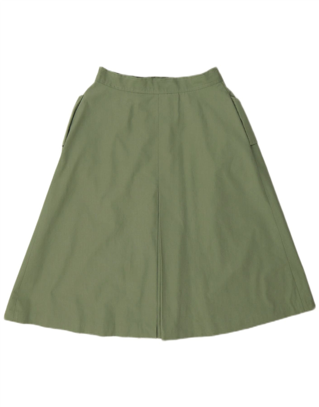 vintage Femme A-Line Jupe Petit W26 Vert Polyester