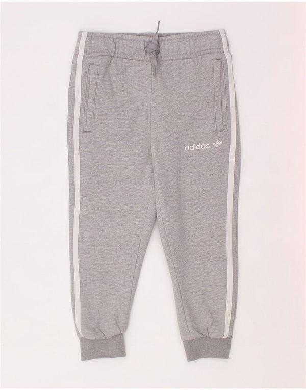 Adidas Pantalon de Survêtement Garçon Joggers 3-4 Ans Gris Moucheté Coton