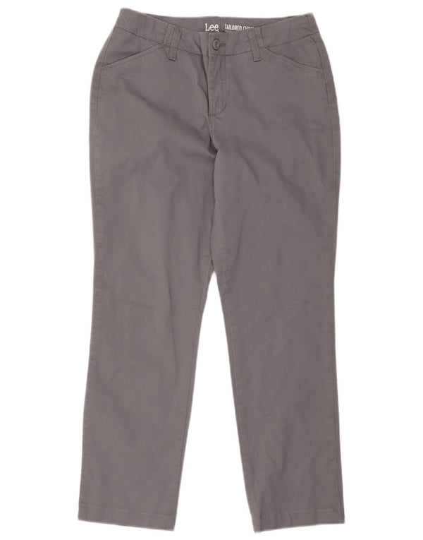 Lee Pantalon chino droit ajusté pour femme US 4 Small W30 L27 Gris