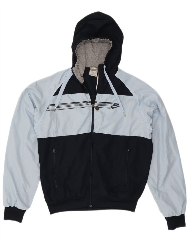 Nike Veste de survêtement à capuche pour homme UK 36/38 Petit Bleu Colorblock