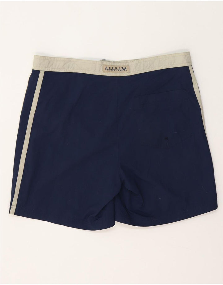 Arena Short de Bain Homme Large Bleu Marine Colorblock Polyester