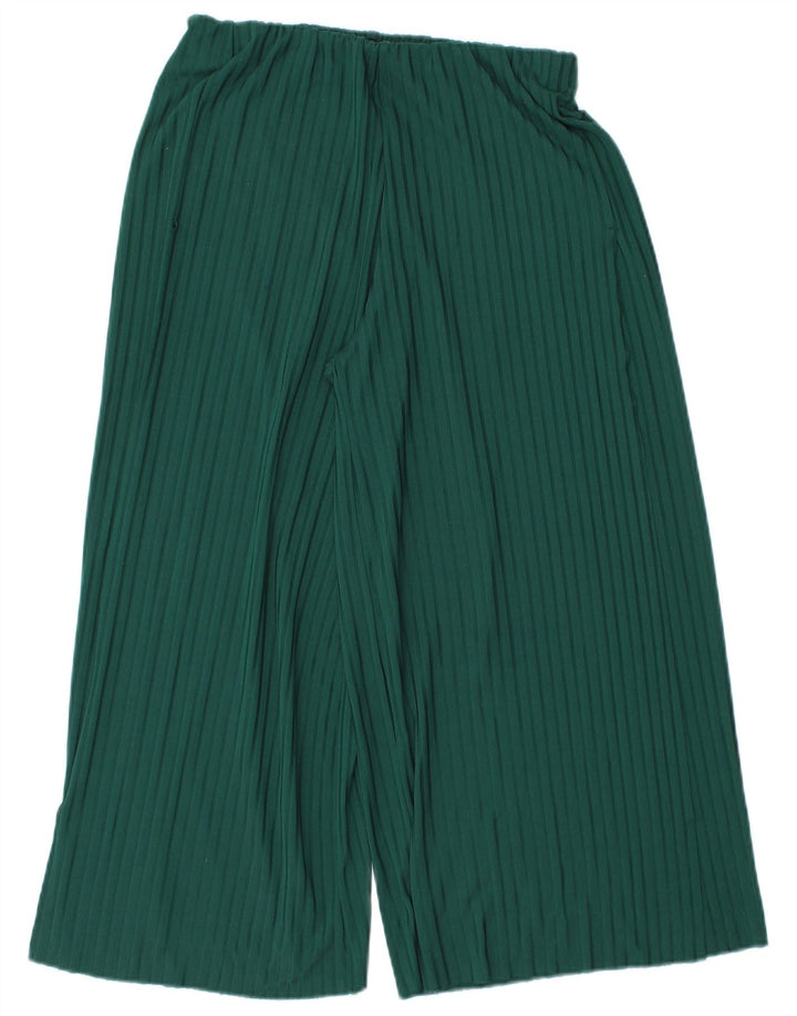 Pantalon Capri Femme Zara Petit W26 L22 Vert