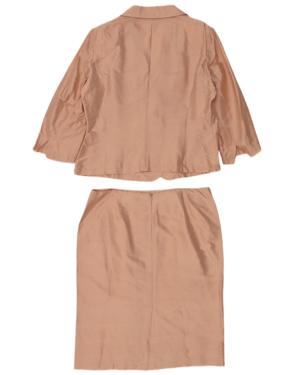 Momenti Ensemble jupe 2 boutons à manches 3/4 pour femme IT 48/50 XL W32 Rose