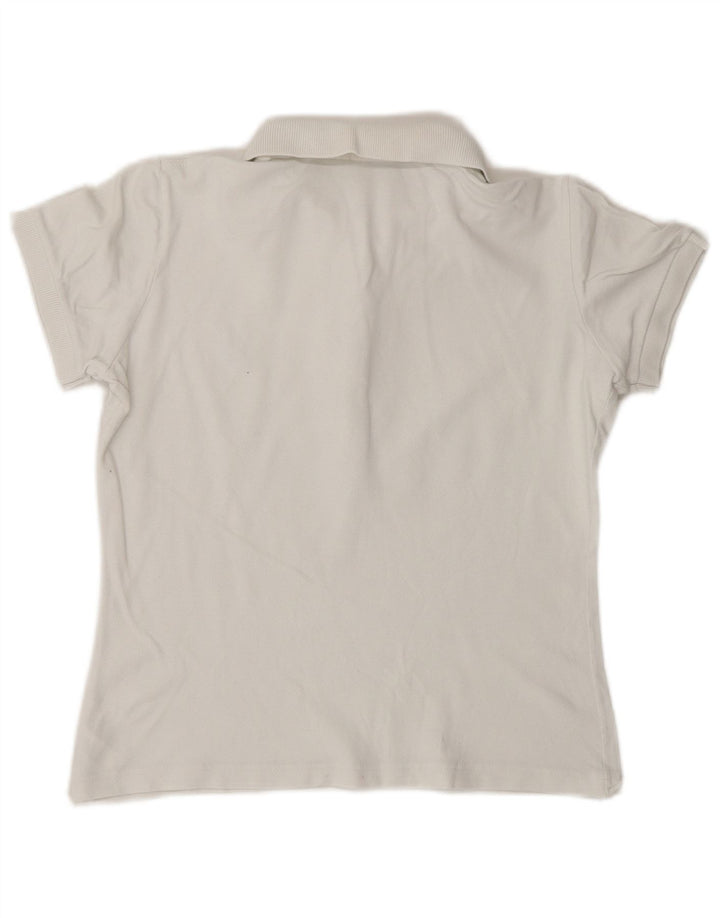 Fred Perry Polo court pour femme UK 12 Coton blanc moyen