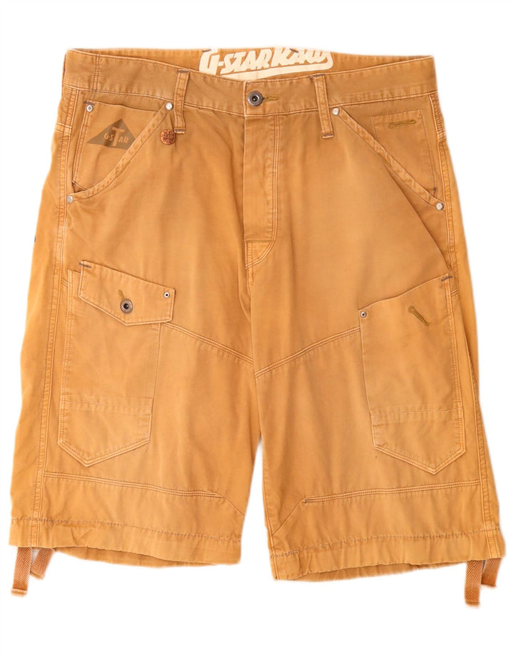 G-Star Short cargo graphique pour homme W34 Large en coton beige