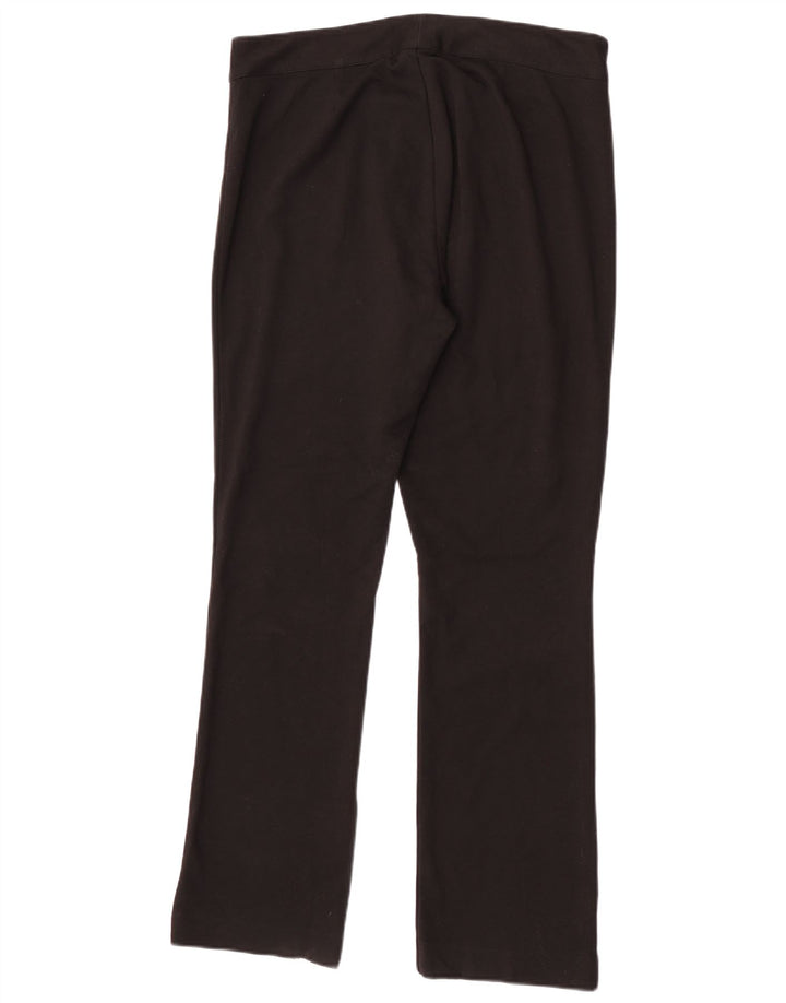 Chaps Pantalon droit décontracté pour femme US 12 Large W32 L32 Noir Polyester