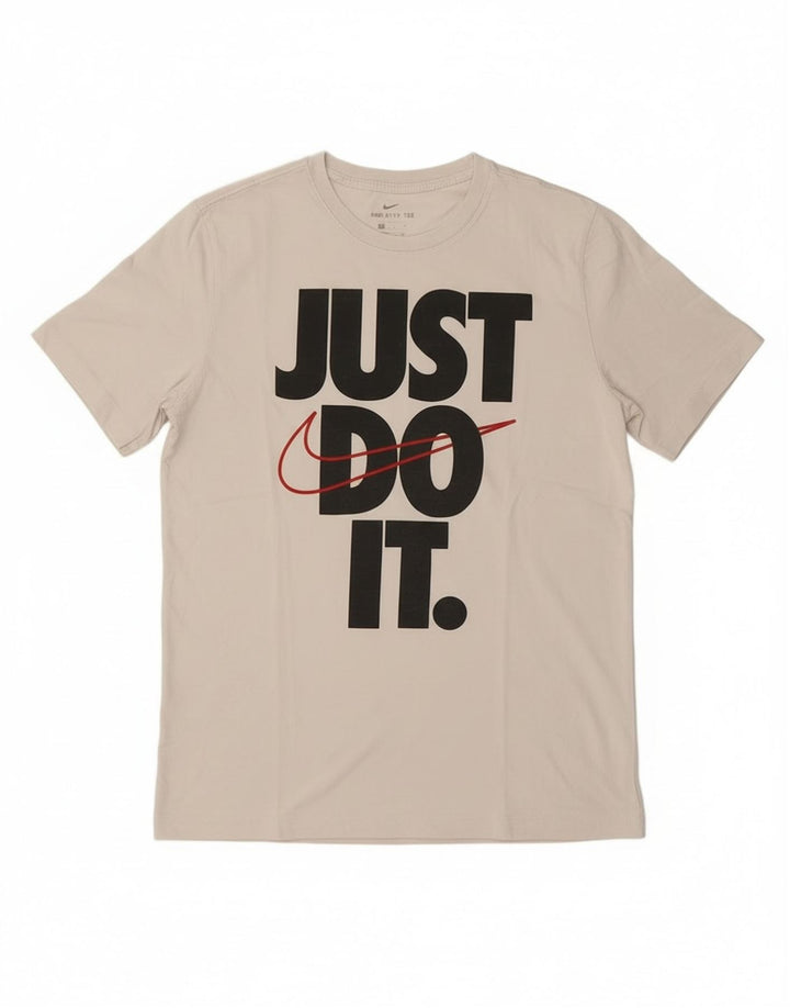 Nike T-Shirt Graphique Homme Blanc Moyen
