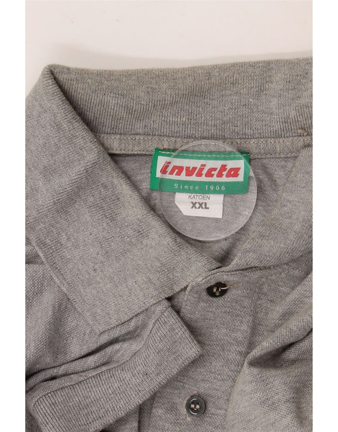 INVICTA Polo Homme 2XL Gris Moucheté Coton