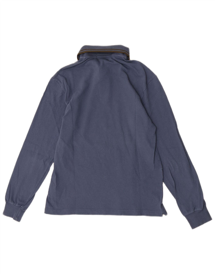 Fred Perry Polo léger et extensible à manches longues pour homme, petit bleu marine