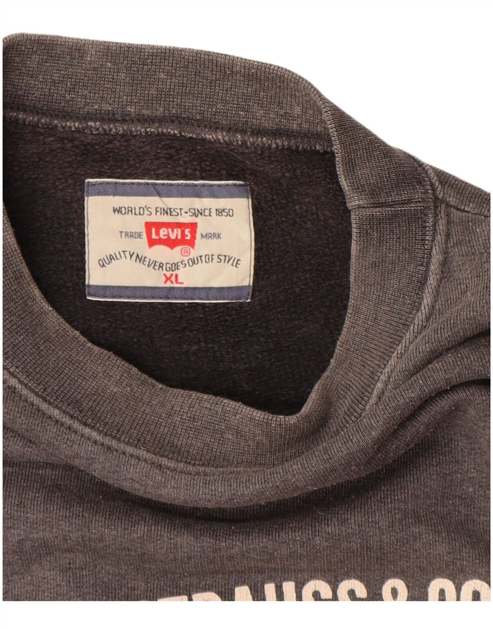 Levi's Sweatshirt Graphic Sweatshirt Jumper XL Homme Gris