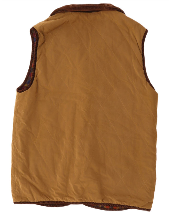 Ulla Popken Gilet réversible pour femme UK 20 2XL Marron Laine