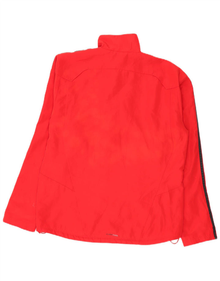 Adidas Veste de pluie Climacool pour homme UK 40 Large Rouge Colorblock Polyester