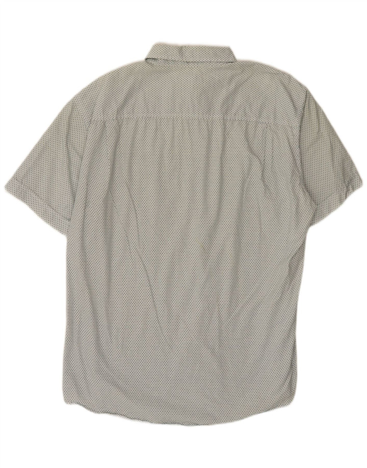 Chemise à manches courtes pour hommes Gap Large White Spotted Cotton