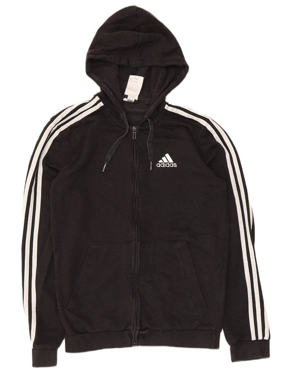 Adidas Pull à capuche zippé pour homme Petit coton noir