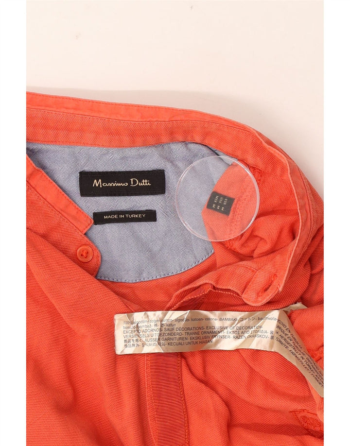Massimo Dutti Polo Homme Orange Moyen Coton