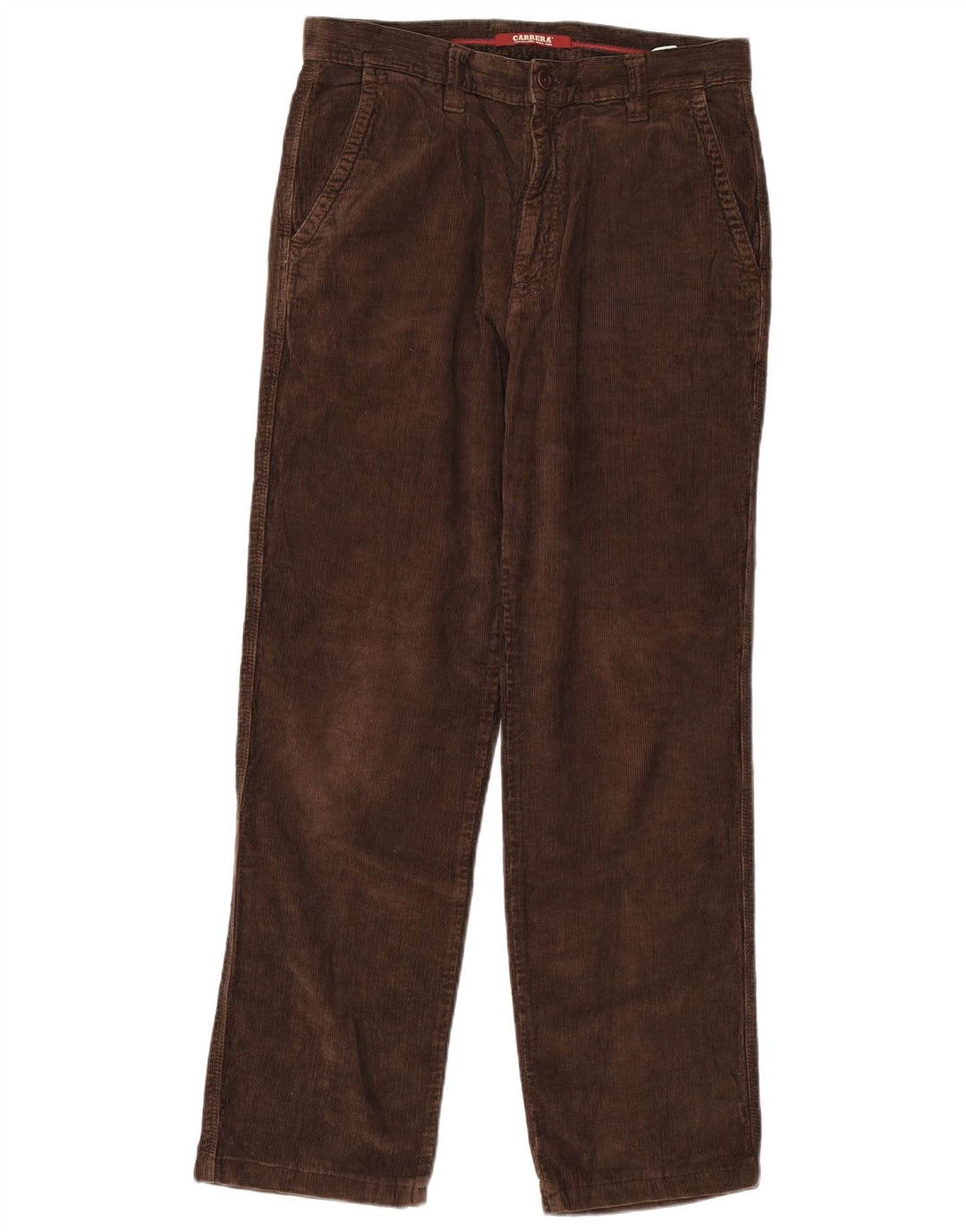 CARRERA Pantalon droit en velours côtelé pour homme IT 48 Medium W32 L30 Marron Coton