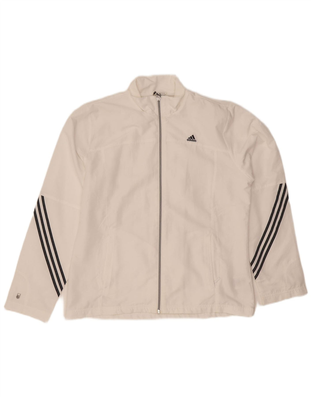 Adidas Climalite Survêtement Top Veste UK 16 Grand Blanc Polyester
