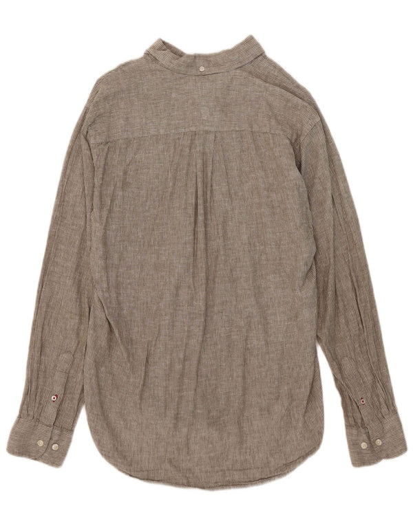 Tommy Hilfiger Chemise Slim Fit pour hommes en coton à fines rayures gris