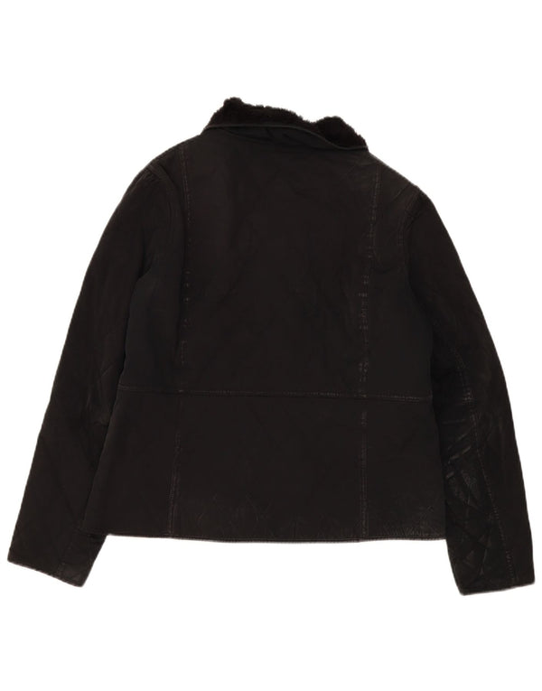 Barbour Veste matelassée pour femme UK 16 Large Noir Polyamide