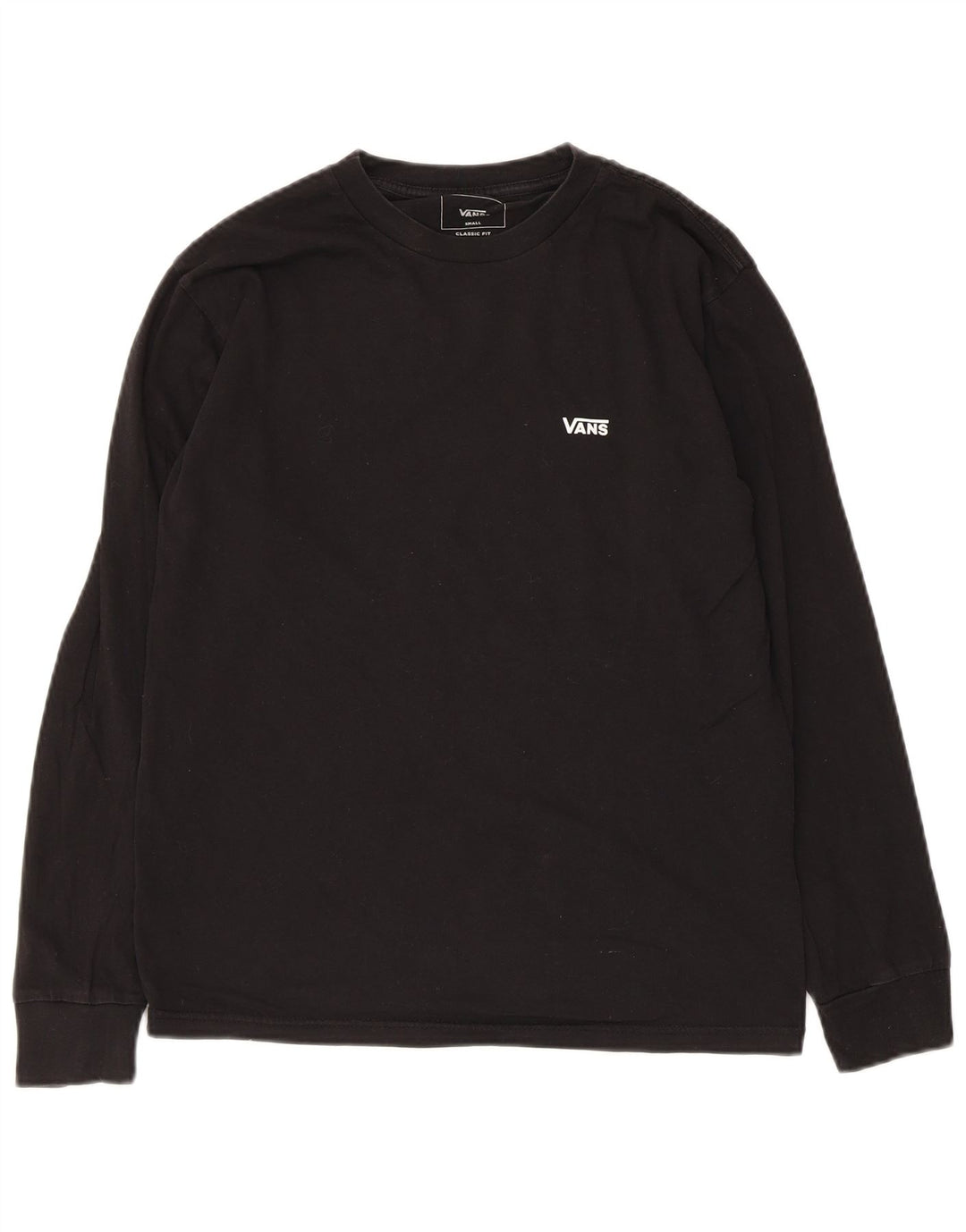 Vans Haut coupe classique à manches longues pour hommes, petit coton noir