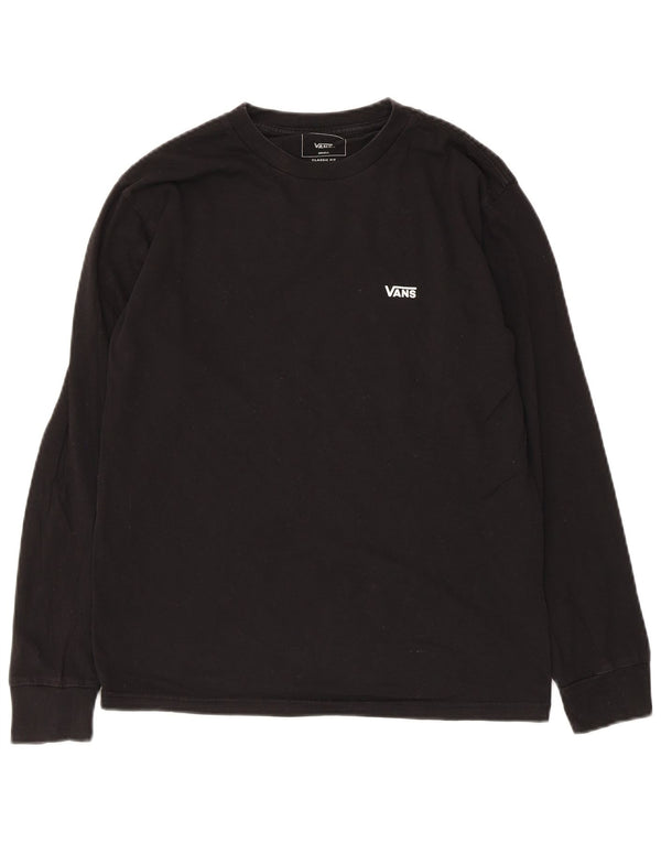 Vans Haut coupe classique à manches longues pour hommes, petit coton noir