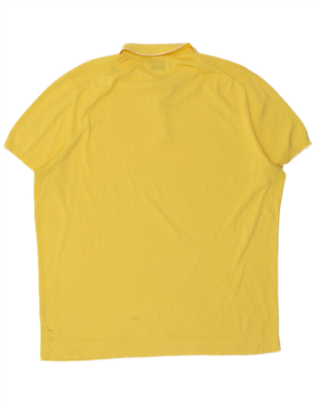 Massimo Dutti Polo Homme XL Jaune Coton