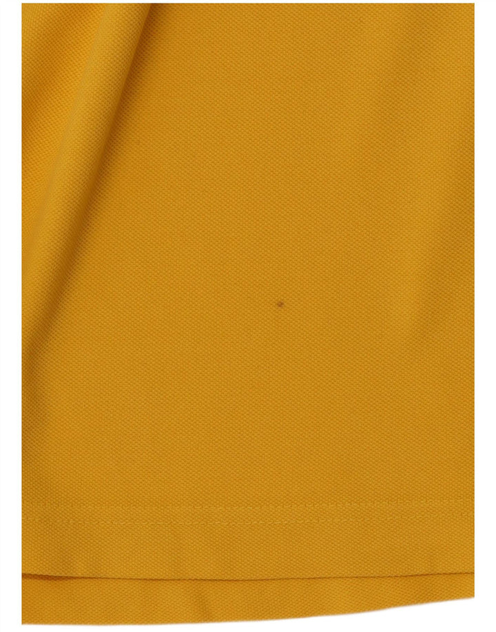 KAPPA Polo Homme Large Jaune Coton