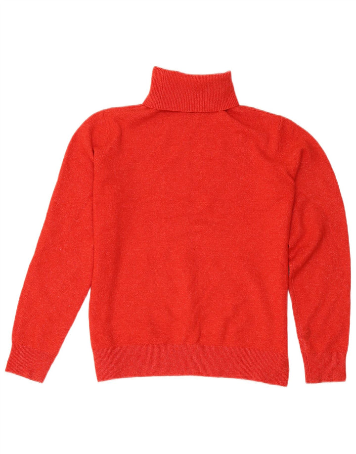 Marks & Spencer Pull col roulé pour femme UK 10 Petit rouge moucheté