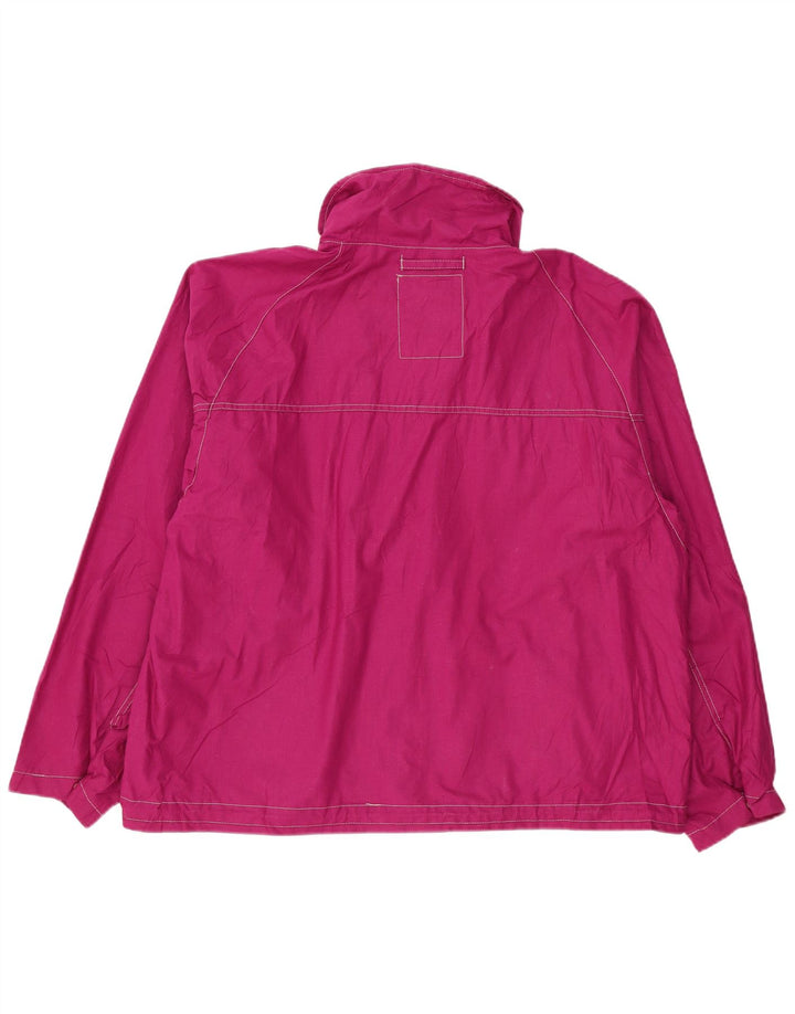 Anzi Besson Veste de pluie coupe ample pour homme UK 40 Large Rose Polyamide