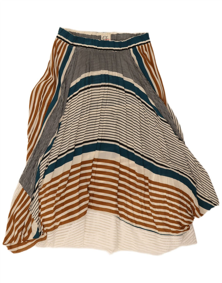 vintage Womens Asymétrique Bubble Jupe W28 Moyen Multicolore Rayé