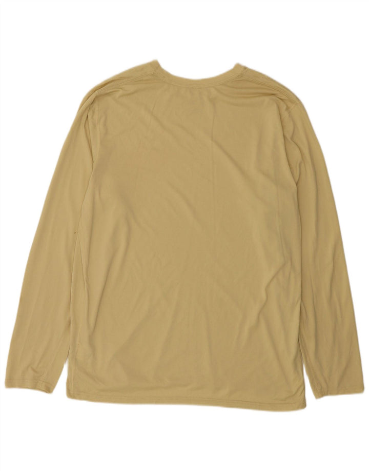 Nike Haut Dri Fit à manches longues pour homme XL Jaune Polyester